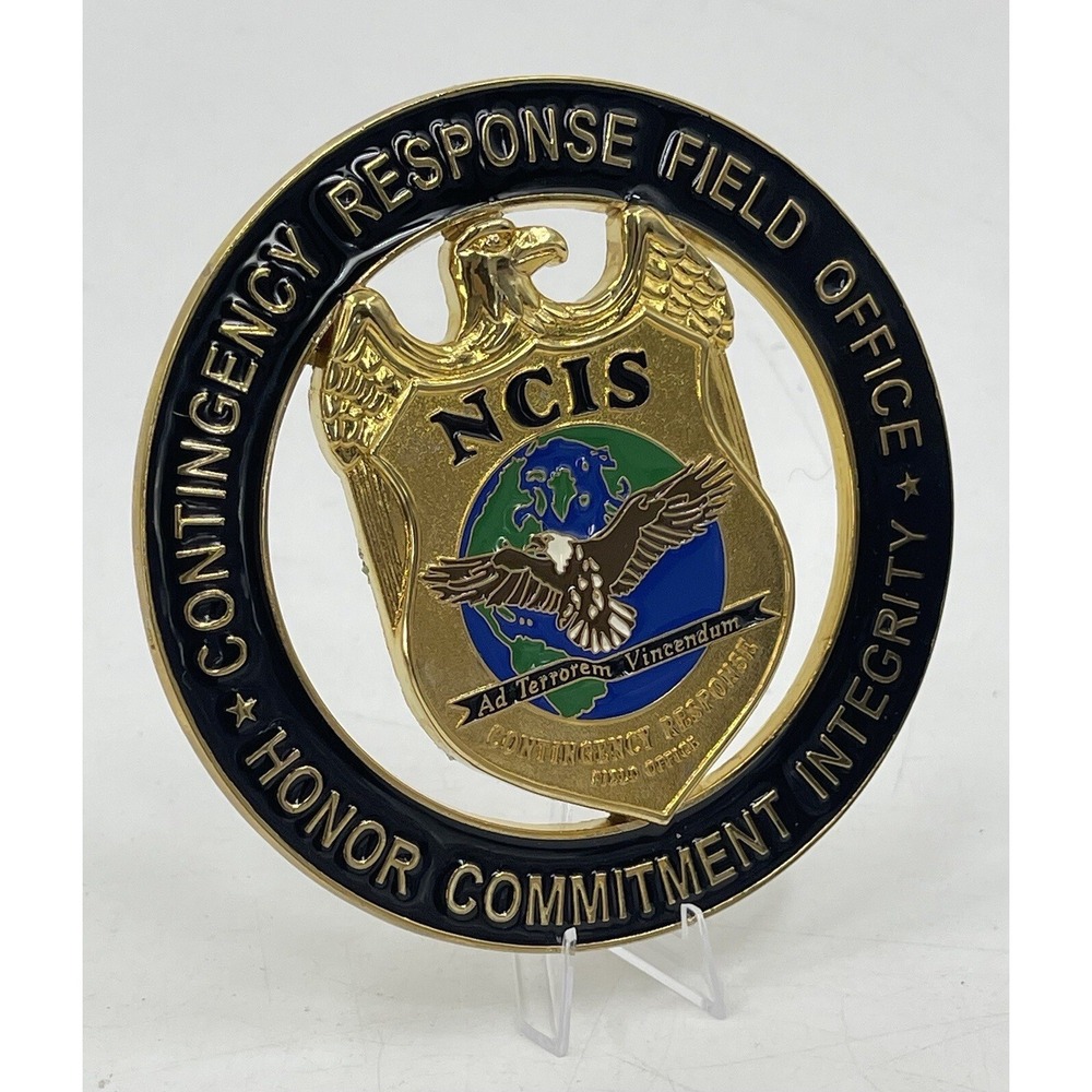 NCIS Contingency Response Field Office USN Navy Large 4"Display Plaque 1 Sided